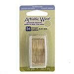 Artistic Wire - 15 yards - Silver Plated, Gold, 26 gauge - Butterfly Beads