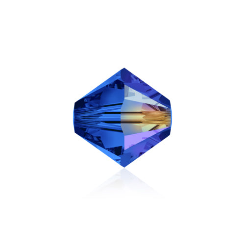 Swarovski Crystal Beads, Xilion Bicone AB (5328), 4mm, 25 pcs per bag, Available in 28 Colours