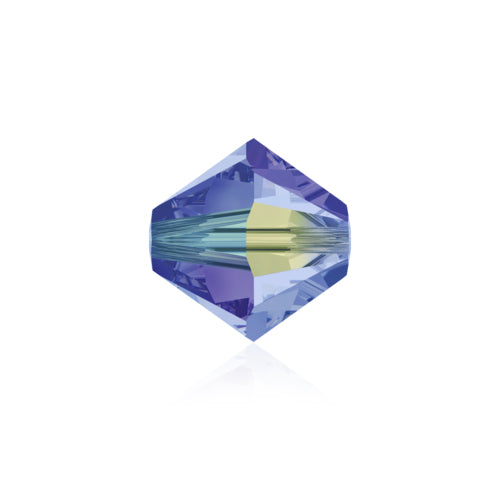 Swarovski Crystal Beads, Xilion Bicone AB (5328), 4mm, 25 pcs per bag, Available in 28 Colours