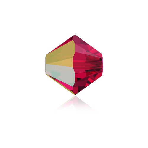 Swarovski Crystal Beads, Xilion Bicone AB (5328), 4mm, 25 pcs per bag, Available in 28 Colours