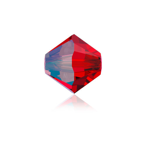 Swarovski Crystal Beads, Xilion Bicone AB (5328), 4mm, 25 pcs per bag, Available in 28 Colours