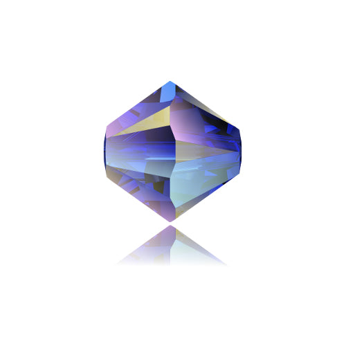 Swarovski Crystal Beads, Xilion Bicone AB (5328), 4mm, 25 pcs per bag, Available in 28 Colours