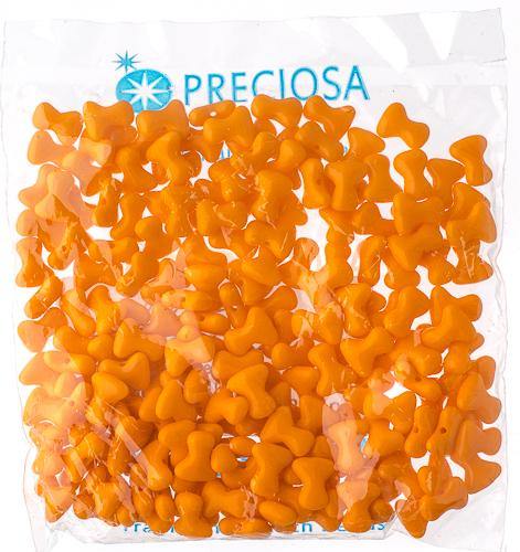 Preciosa Tee Beads - 2/8mm - 11g - Orange - Butterfly Beads