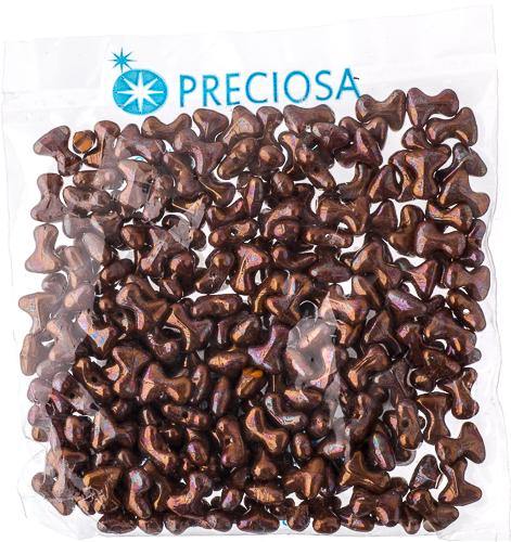 Preciosa Tee Beads - 2/8mm - 11g - Orange/Vegas Iris Purple - Butterfly Beads