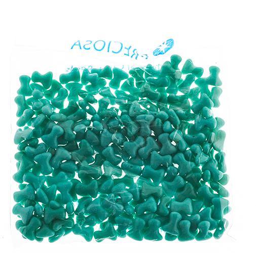 Preciosa Tee Beads - 2/8mm - 11g - Green Turquoise - Butterfly Beads