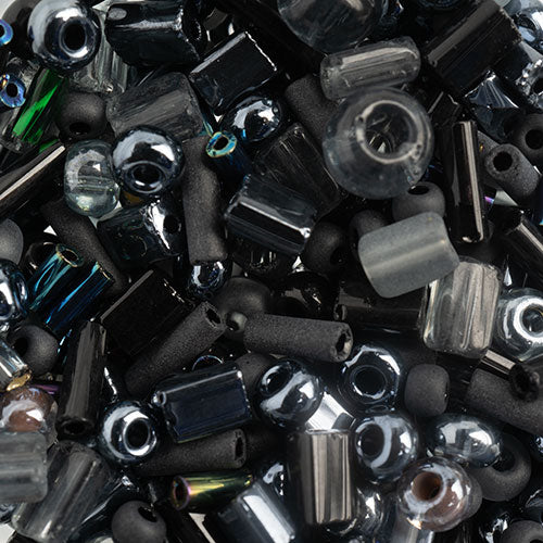 Czech Seed Beads - Czech 10/0 Assorted - Black Diamond