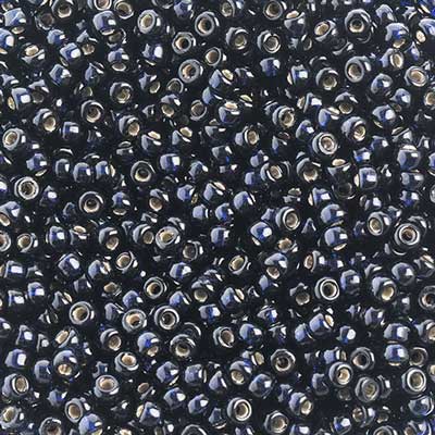 Miyuki 8/0 - Duracoat Indigo Navy Blue SilverLined (74)