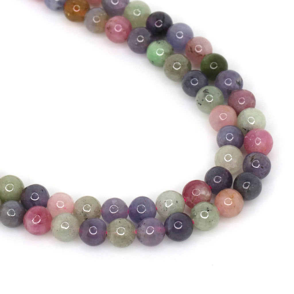 Multi Color Tanzanite, Semi-Precious Stone, 6mm, 68 pcs per strand