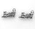 Charms, Train , Silver, Alloy, 11mm X 16mm, Sold Per pkg of 3