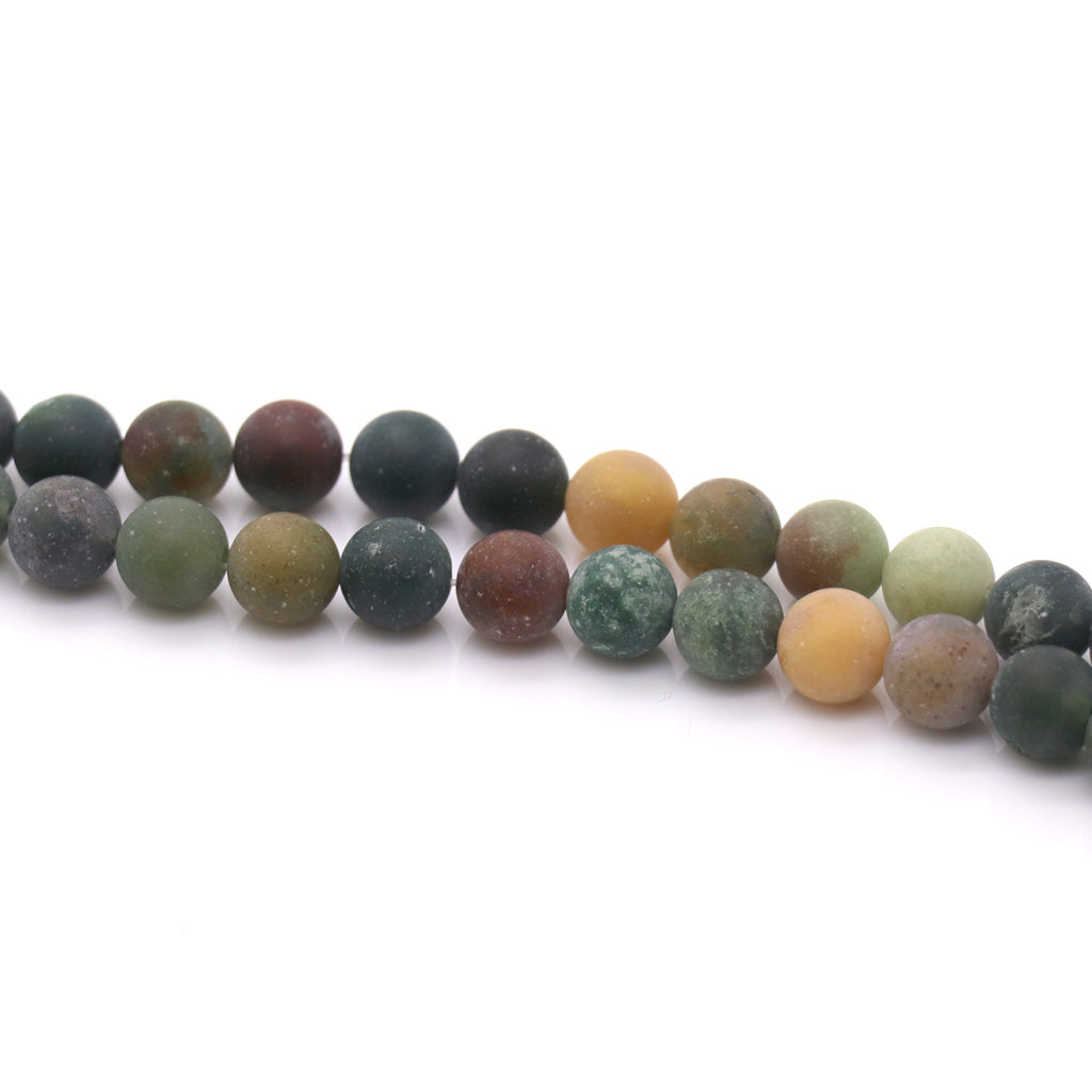 Matte Fancy Jasper, Semi-Precious Stone, Available in Multiple Sizes