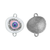 Connector, Evil Eye, Enameled & Rhinestone, 6pcs/bag, Available in Multiple colors