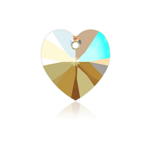 Swarovski Pendants, Heart (6228), 14.4mm x 14mm, 3 pcs per bag, Available in 27 Colours