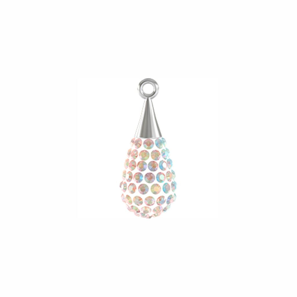 Swarovski Pendants, Pave Drop (67 563), 26mm x 10mm, 1 pc per bag