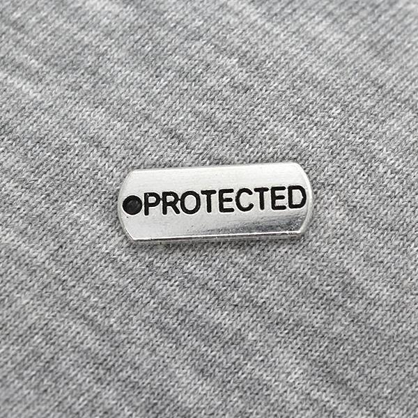 Charms, Protected Tag, Silver, Alloy, 21mm x 8mm, Sold Per pkg 3