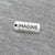 Charms, Imagine Tag, Silver, Alloy, 21mm x 8mm, Sold Per pkg 3
