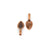 Bails, Glue On Bails, Copper Alloy, 20mm x 8mm , Sold Per pkg of 4 - Butterfly Beads