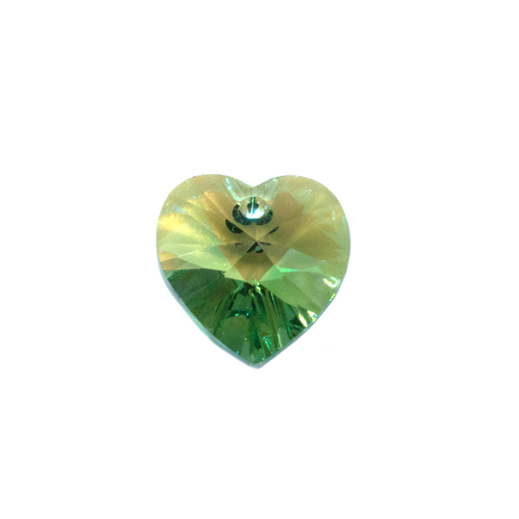 Swarovski Pendant Heart 14mm Quantity 1 Gold Patina 6228 