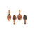 Bails, Glue On Bails, Copper Alloy, 20mm x 8mm , Sold Per pkg of 4 - Butterfly Beads