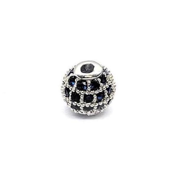 Bead, Micro Pave, 6mm, Sold per pkg of 1, Available in Multiple Colours and Materials