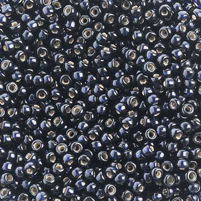 Miyuki 6/0 - Duracoat indigo Navy Blue SilverLined (51)
