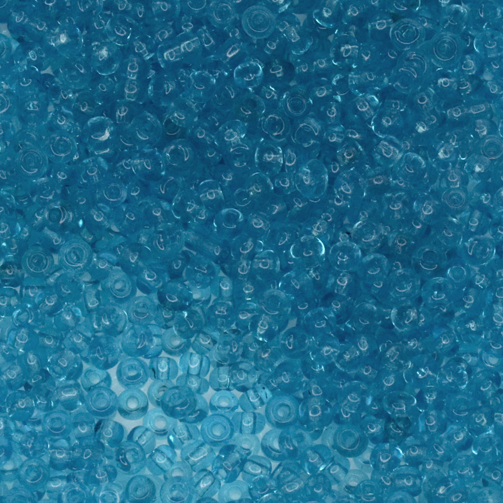 Seed Bead Bulk Bags - 8/0 - Aqua Blue Transparent - 449g/13,000pcs
