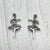 Charms, Ballerina, Silver, 28mm X 15mm, Sold Per pkg of 7