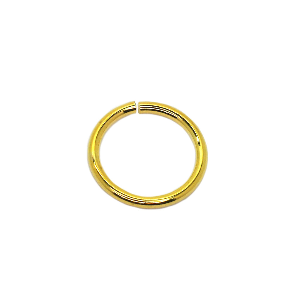 Jump Rings, Gold, Alloy, Round, 12mm, 16 Gauge, Sold Per pkg of 30+