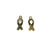 Charms, Hope Ribbon, Bronze, Alloy, 18mm X 8mm, Sold Per pkg of 6