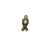 Charms, Hope Ribbon, Bronze, Alloy, 18mm X 8mm, Sold Per pkg of 6