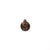 Charms, Flat Globe, Copper, Alloy, 19mm X 16mm, Sold Per pkg of 5