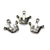 Charms, Princess Royal Crown, Silver, Alloy, 18mm x 19mm, Sold Per pkg of 4