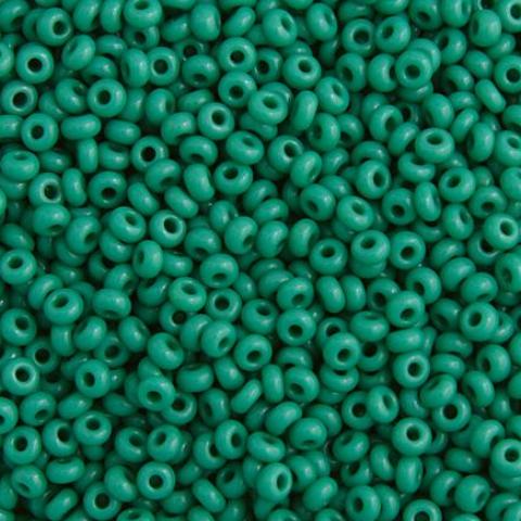 Czech Seed Beads, 22g vial 10/0, Dark Green (12)
