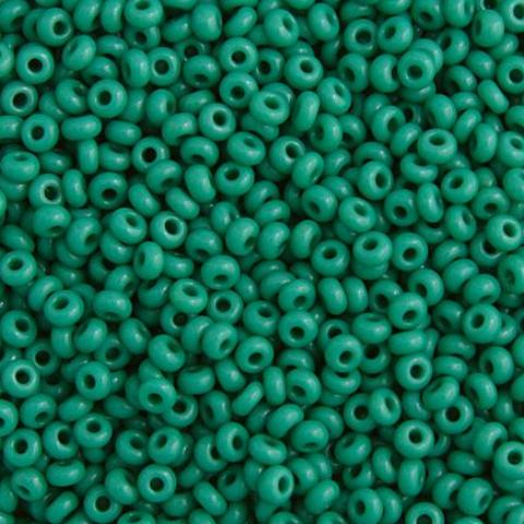 Czech Seed Beads, 22g vial 10/0, Dark Green (17A)