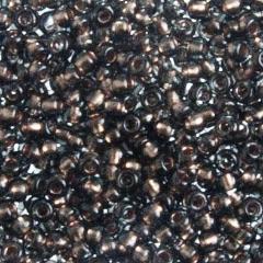 Czech Seed Beads, 22g vial 10/0, Black Diamond Copper Line (33)