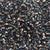 Czech Seed Beads, 22g vial 10/0, Black Diamond Copper Line (33)