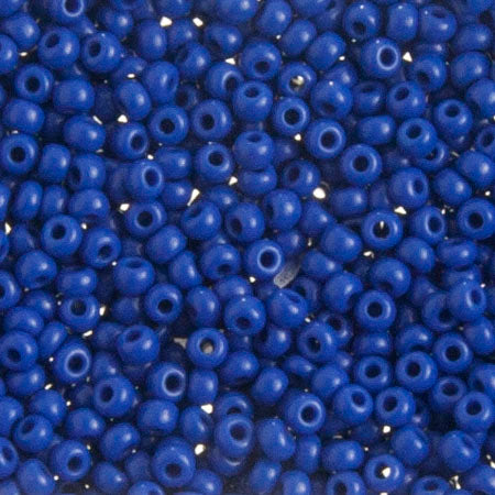 Czech Seed Beads, 22g vial 10/0, Opaque Royal Blue (19)