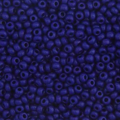 Czech Seed Beads, 22g vial 10/0, Opaque Dark Royal Blue (20)