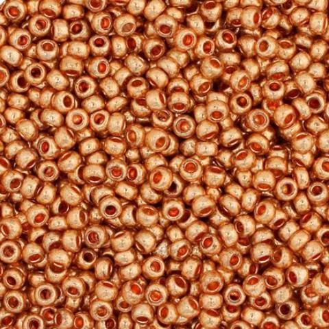 Czech Seed Beads, 22g vial 10/0, Metallic Gold (45)
