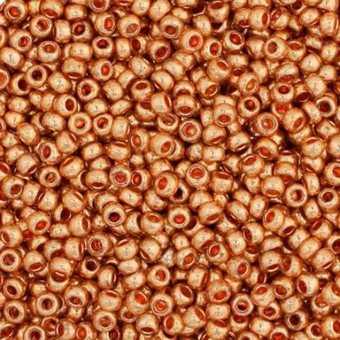 Czech Seed Beads, 22g vial 10/0, Metallic Gold (041)