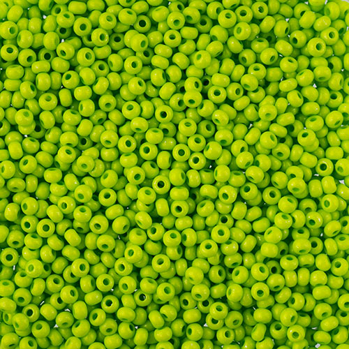 Czech Seed Beads -8/0- Terra Intensive Light Green
