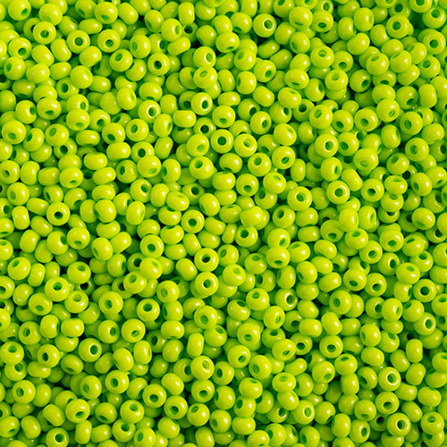 Czech Seed Beads - Czech 11/0 -  Terra Intensive Light  Green