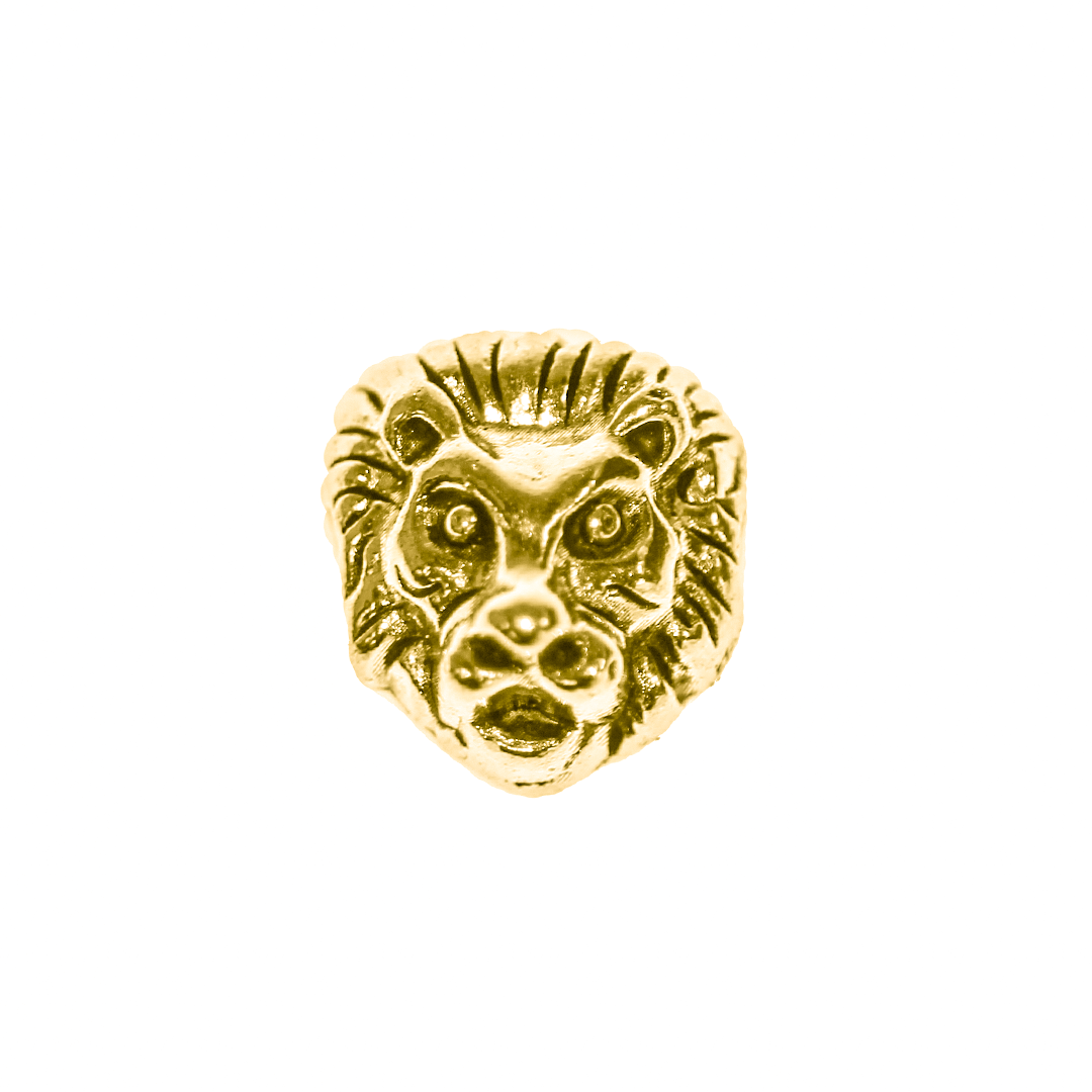 Spacers, Lion Head, Alloy, 12.5mm x 11mm, Sold Per pkg of 5, Available in Multiple Colours