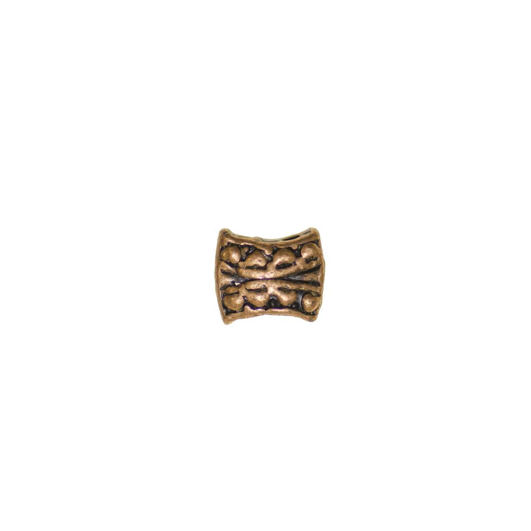 Spacer, Concave Bead, Copper, Alloy, 7mm x 8mm, Sold Per pkg of 8