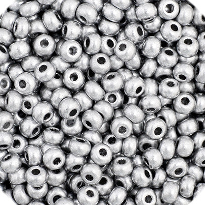 Czech Seed Beads - Czech 11/0 - Silver Metallic (4)