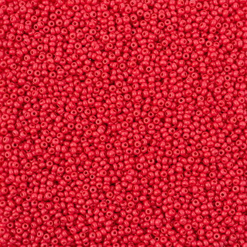 Czech Seed Beads - Czech 11/0 -  Terra Intensive Red Matt