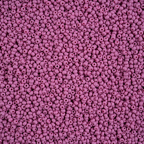 11/0 -Czech Seed Beads  PermaLux Dyed Chalk Purple Matt.