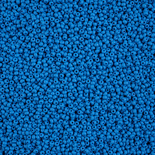 11/0 -Czech Seed Beads  PermaLux Dyed Chalk Blue Matt.