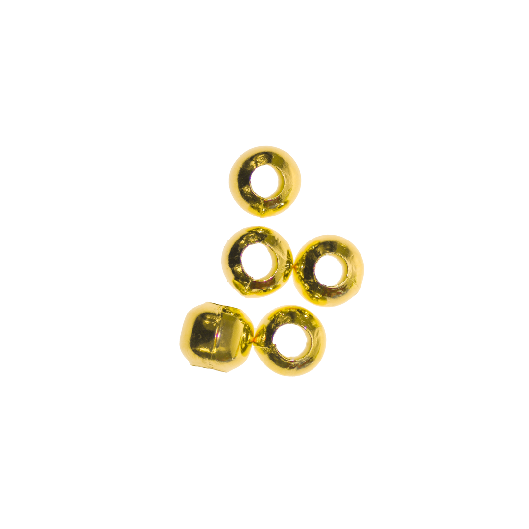 Spacers, Plain Ball, Gold, Alloy, 8mm x 6.5mm, Sold Per pkg of 30