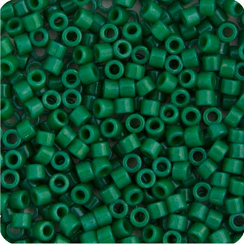 Delica 11/0 - Green Jade Opaque Dyed-DB00-0656v