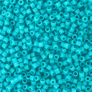 Miyuki Delica 11/0- DB00-2130 Duracoat Opaque Dyed Turquoise Blue